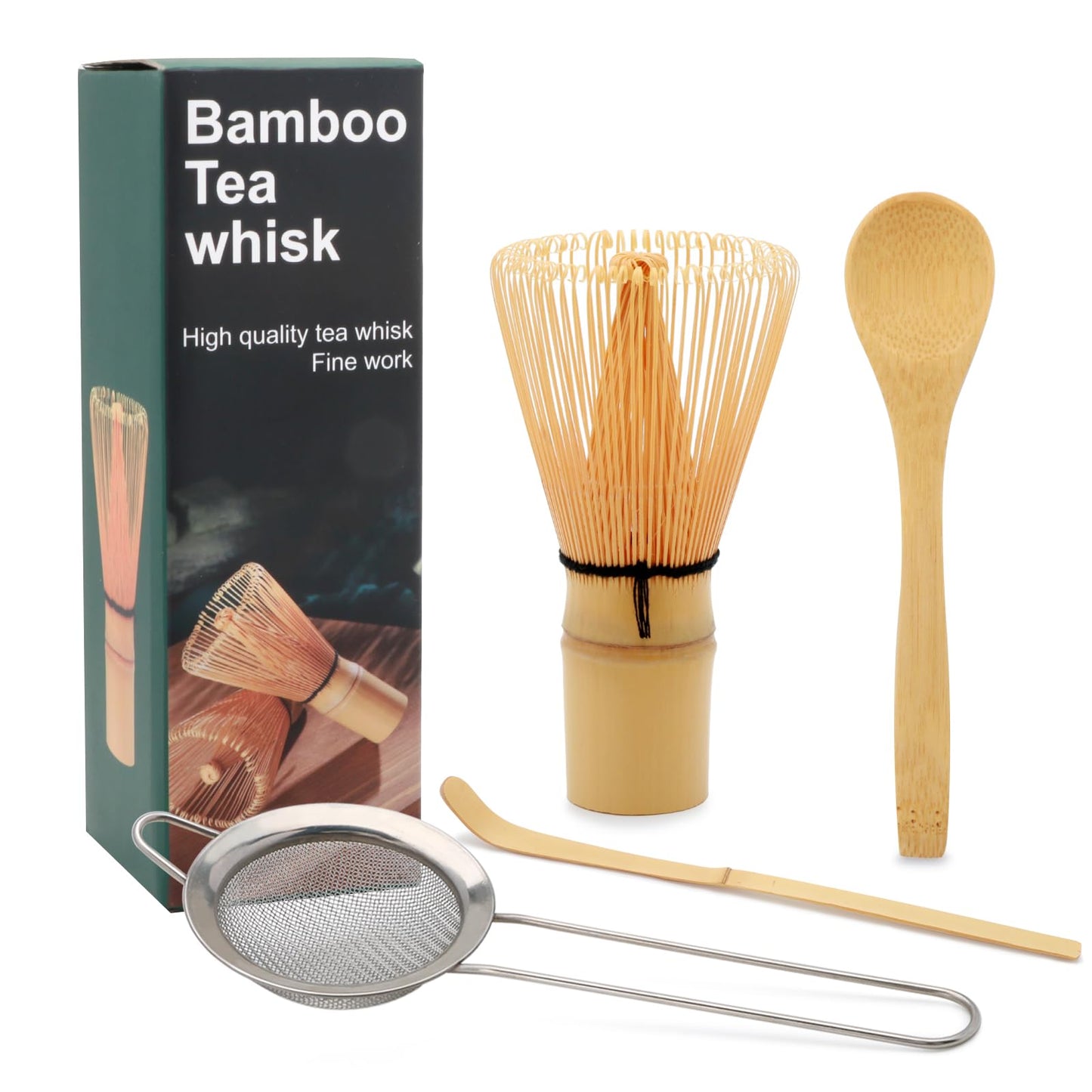 Maredash Matcha Whisk SetMatcha WhiskMatcha SetBamboo WhiskMatcha KitChasen Matcha StirrerMade from 100% Natural BambooDurable and perfect for making matcha tea
