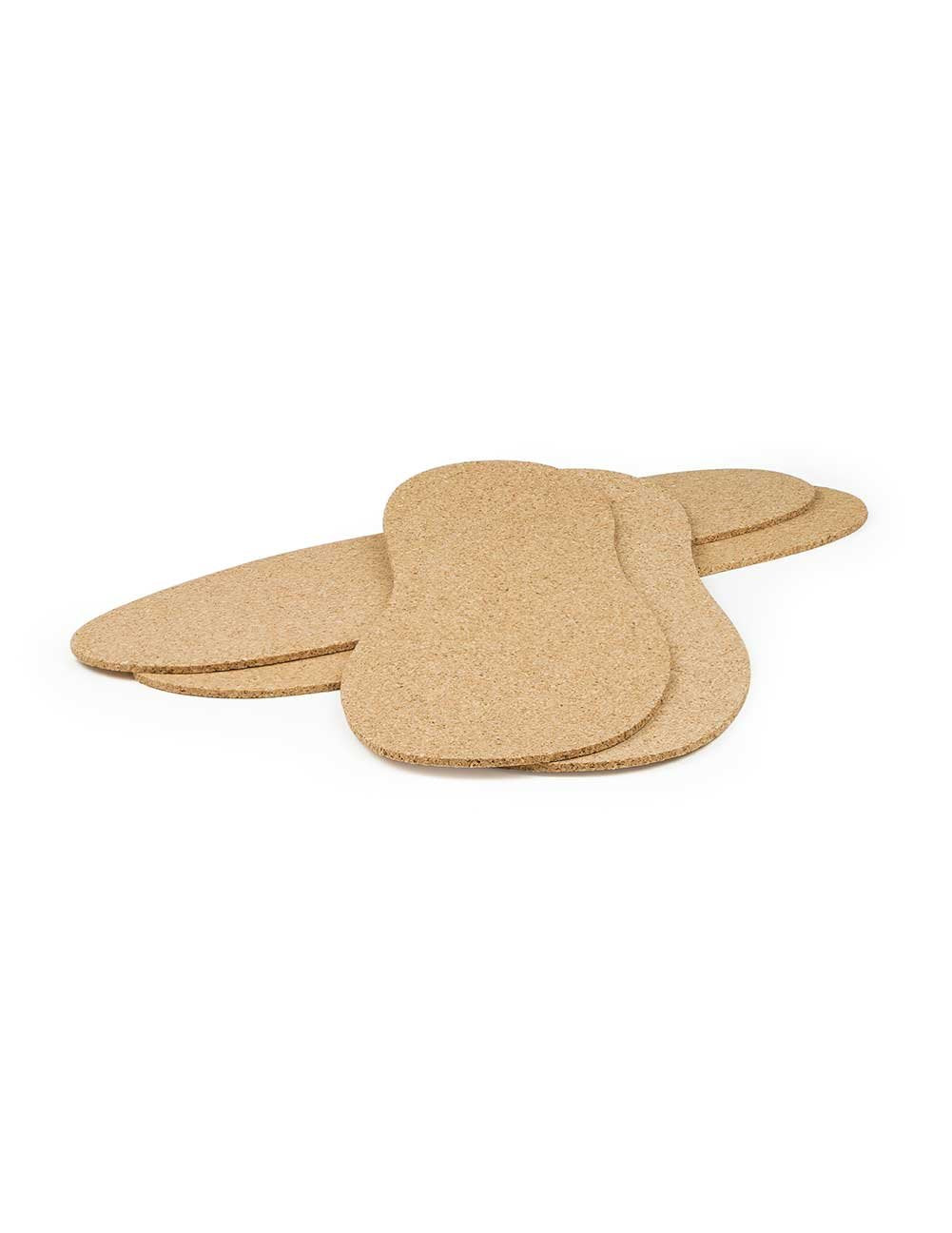 The Felt Store Cork Insoles for Men and Women - 2.5mm Thick Durable Shoe Inserts Made with Natural Cork Shock Absorption Light Weight & Thin Cork Shoe Insoles 2 Pair
