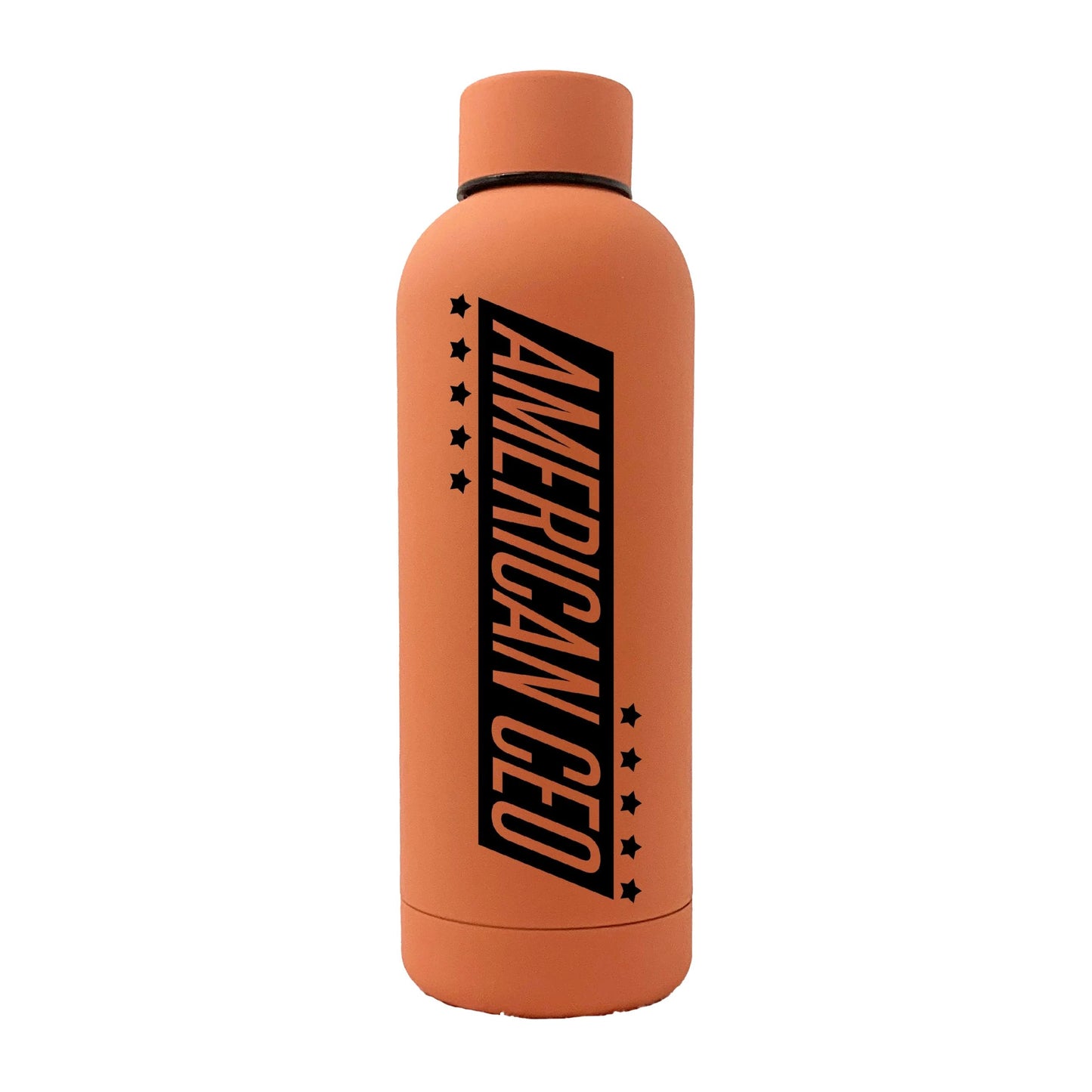 10 Stars American CEO 17oz Stainless Steel Water Bottle (Rubber Finish)