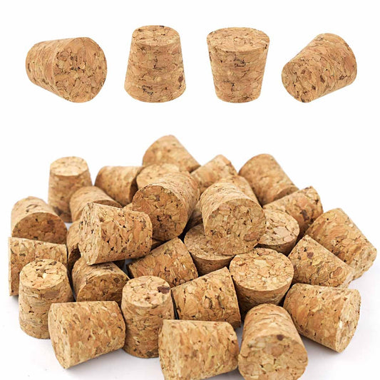 30 Pack Tapered Cork Plugs for Wine Tapered Corks for Bottle Cork Stoppers Wooden Tapered Cork Plugs for DIY Crafts Wine Bottles Replacement Corks Soft Cork Plugs for Beer Bottles Glass Bottle Jars