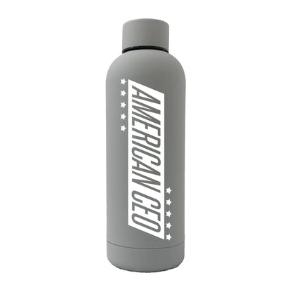 10 Stars American CEO 17oz Stainless Steel Water Bottle (Rubber Finish)