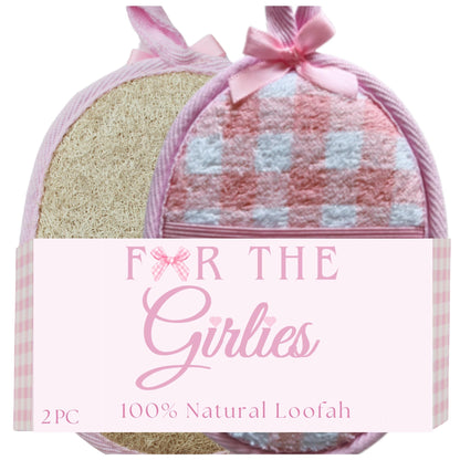 Natural Loofah Exfoliating Body Scrubber for Women Made with Natural Egyptian Loofa Sponge Bath Shower Luffa lufa for face and Body. exfoliator Scrub Pads