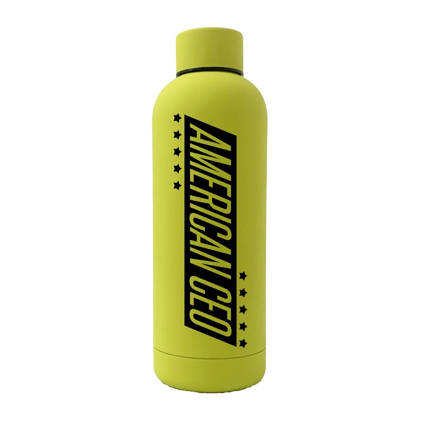 10 Stars American CEO 17oz Stainless Steel Water Bottle (Rubber Finish)
