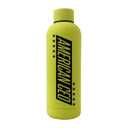 10 Stars American CEO 17oz Stainless Steel Water Bottle (Rubber Finish)