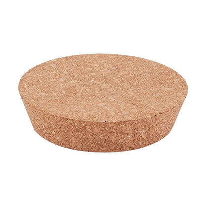 BENECREAT Tapered Cork Wine Bottle Stopper 5.2x4.3x1.2inch Wooden Tapered Cork Stopper Flat Rounded Cork Stopper for Wine and Beer Bottle Crafts