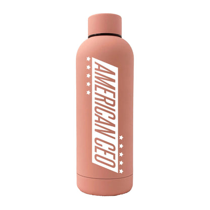 10 Stars American CEO 17oz Stainless Steel Water Bottle (Rubber Finish)