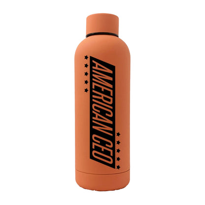 10 Stars American CEO 17oz Stainless Steel Water Bottle (Rubber Finish)